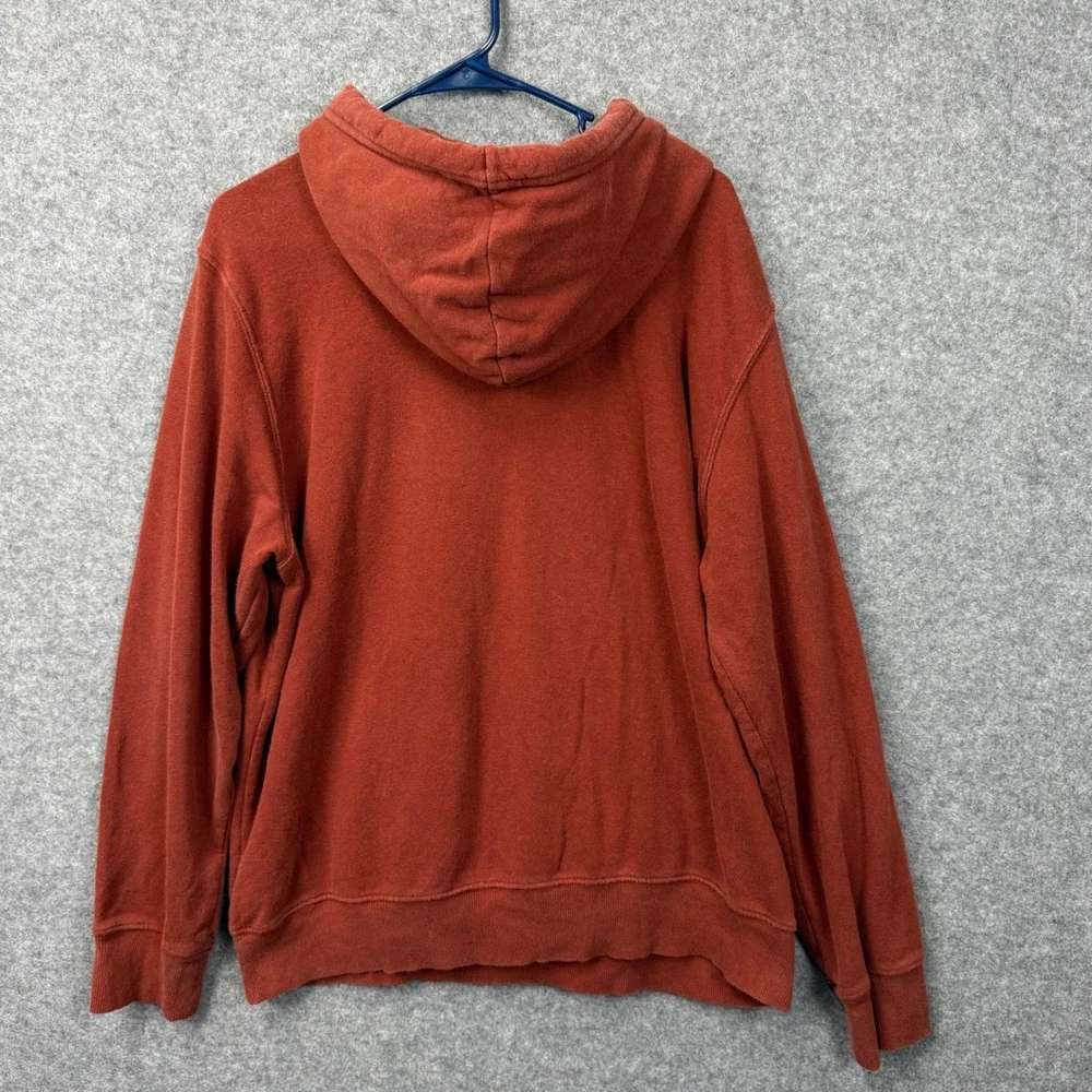 The North Face Mens‎ Large Half Dome Pullover Hoodie Burnt Orange Rust Logo